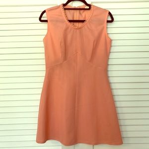 VINTAGE Peach 60s Mod Mini Dress